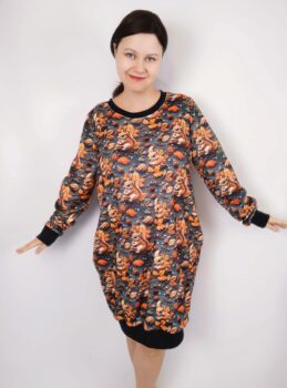 sukienka bluza do kolan